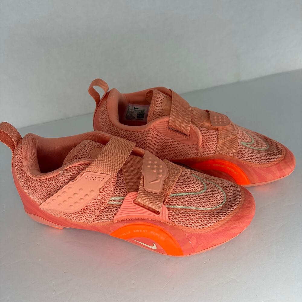 Nike Women's SuperRep Cycle 2 Next Nature Crimson Orange Cycling Shoes - Picture 2 of 13